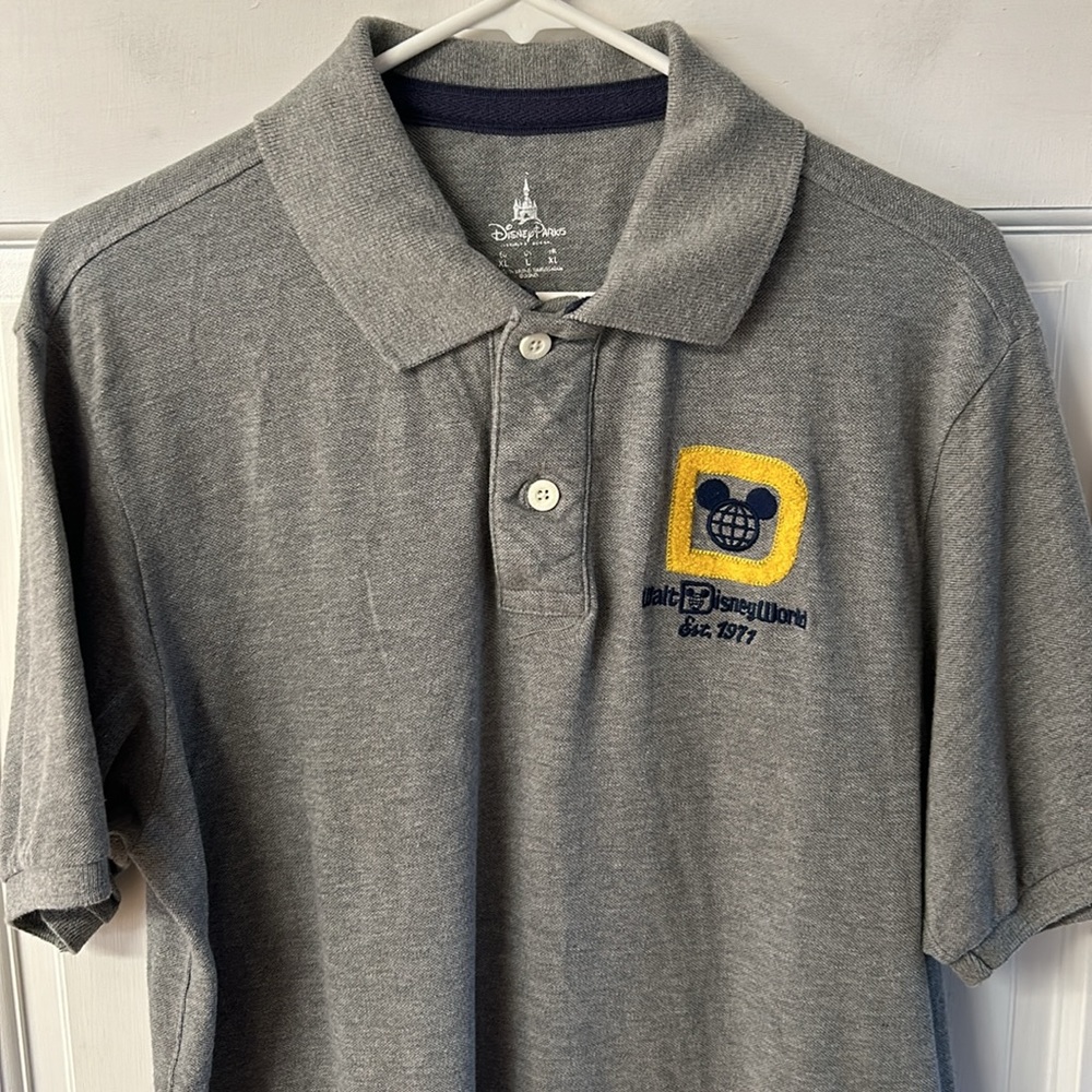 Disney Parks Disney World grey golf polo men’s size L